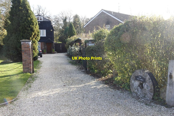 Photo 6"x4" Millstone at the entrance Woolhampton c2011