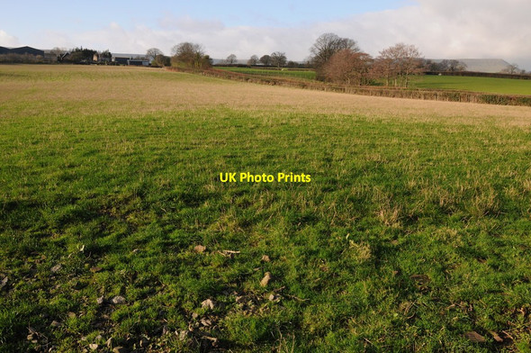 Photo 6"x4" Farmland near Rhydunnog Farm Middle Maes-coed c2011