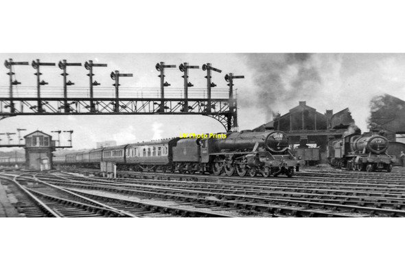 Photo 6"x4" Express from North Wales passing the ex-GW Locomotive Depot on entering Chester Chester c1954