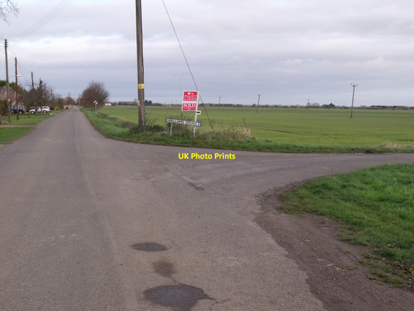 Photo 6"x4" Junction of Brown's Drove and Hallam's Drove Swineshead Bridge c2011