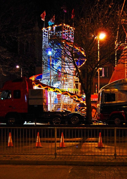 Photo 6"x4" Worcester Victorian Christmas Fayre 2011 (5) - helter skelter, Queen Street, Worcester Worcester c2011