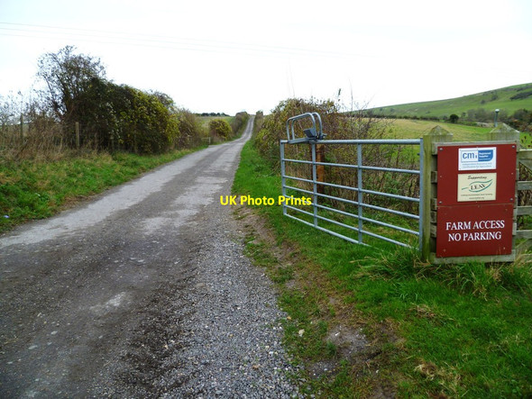Photo 6"x4" Bridleway to Burpham High Barn Burpham\/TQ0408 c2011