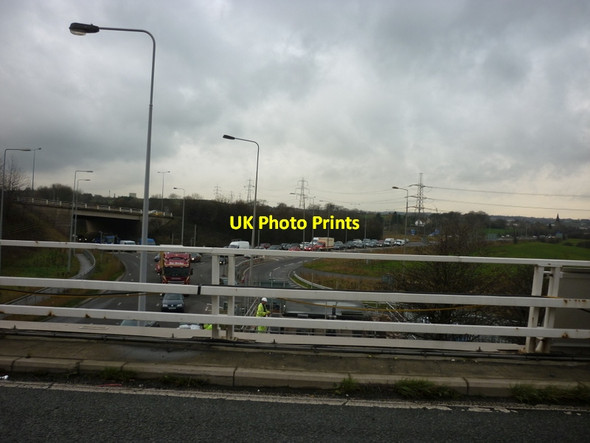 Photo 6"x4" Junction 26 on the M62 Cleckheaton c2011