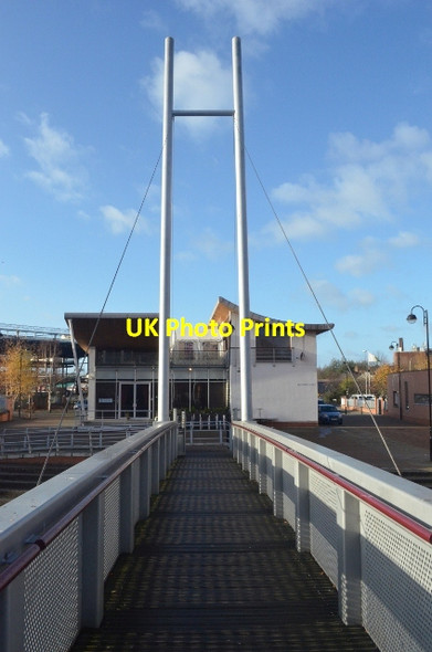 Photo 6"x4" Footbridge over the canal Leicester c2011