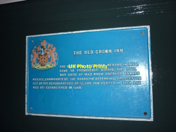 Photo 6"x4" A sign at the Old Crown, Gloucester Gloucester c2011