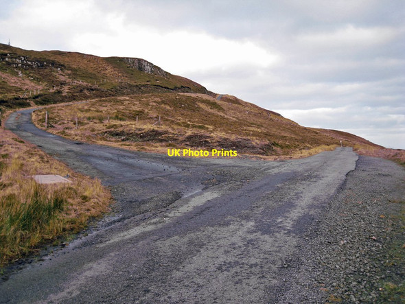 Photo 6"x4" Road to Scoval telecommunications masts Glasphein c2011