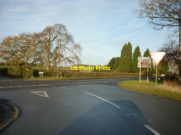 Photo 6"x4" Looking across the A41 towards King's Street Weston Heath\/SJ7713 c2011