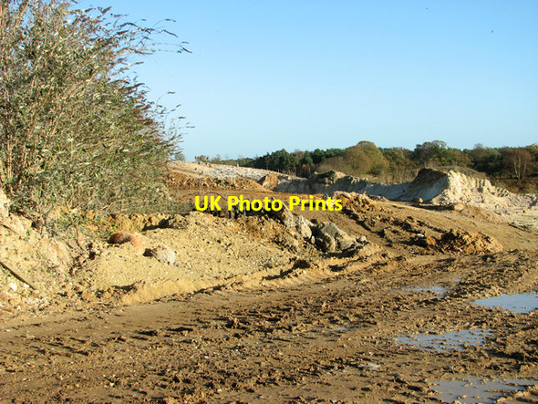 Photo 6"x4" View across former quarry near Feltwell Methwold c2011