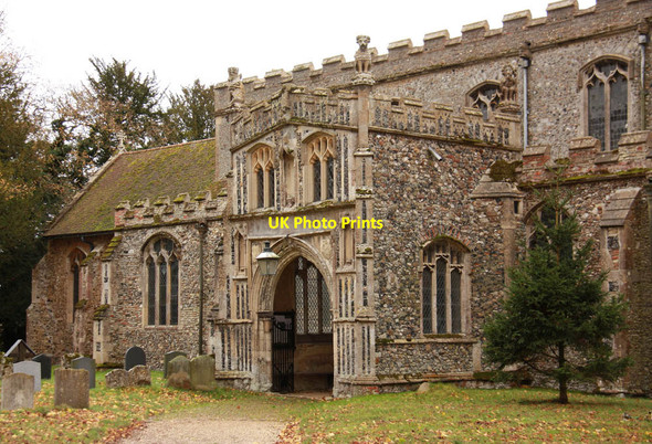 Photo 6"x4" St Mary, Mendlesham - North porch Mendlesham c2011
