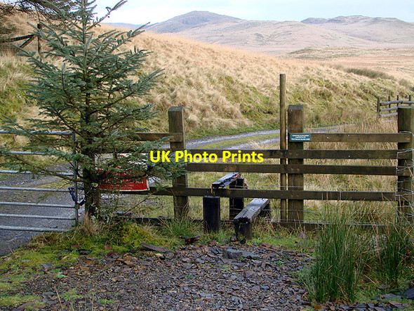 Photo 6"x4" Stile into the Welsh Water estate at Craig y Pistyll Cwmsymlog c2011