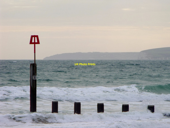 Photo 6"x4" Red beacon, Boscombe beach Boscombe\/SZ1191 c2011