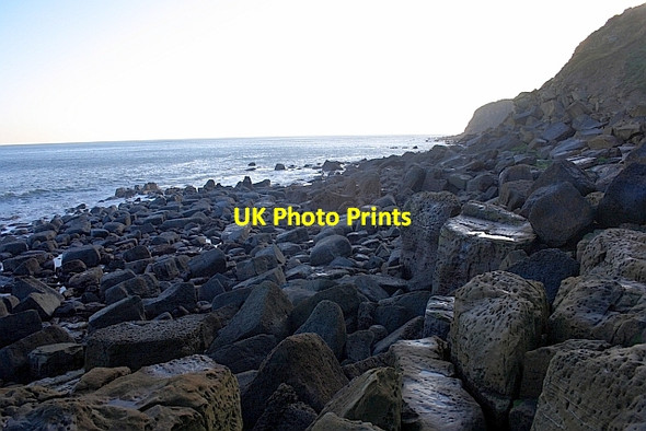 Photo 6"x4" Coastline Below Common Cliff Ravenscar c2011