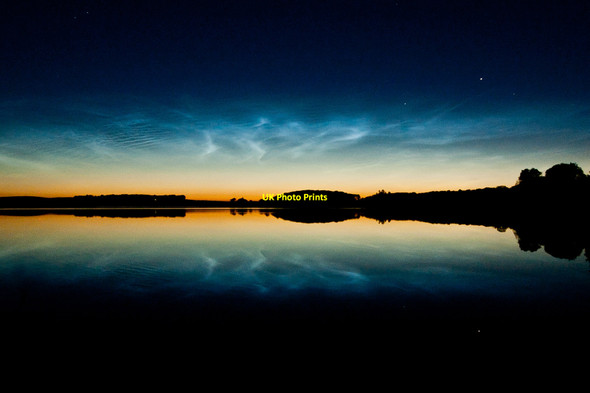 Photo 6"x4" Noctilucent cloud formation, Mochrum Loch Lochside Cottage c2011