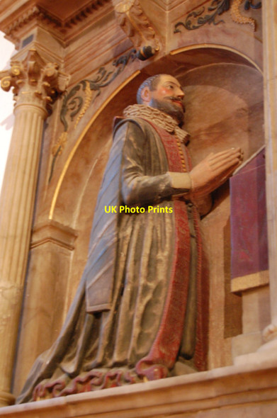 Photo 6"x4" Sir John Rivers, Memorial, Hadlow church Golden Green c2011