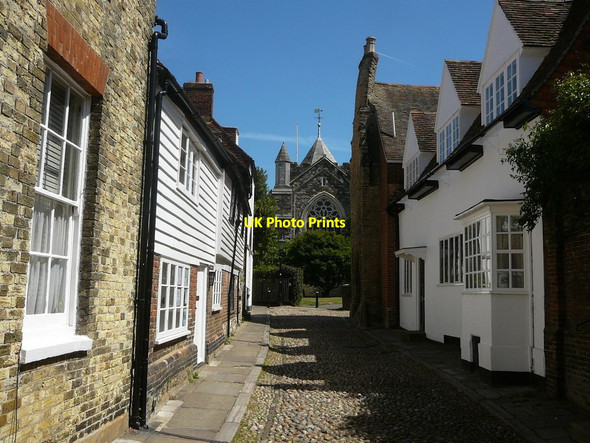 Photo 6"x4" West Street, Rye with view towards the Parish Church Rye c2011