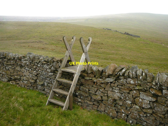 Photo 6"x4" Ladder stile over wall between Graystone Edge and Black Fell Watch Hill\/NY6245 c2011