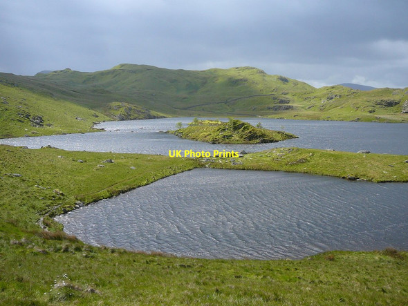 Photo 6"x4" Showery day at Angle Tarn Hartsop c2011