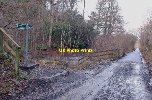 Photo 6"x4" Path junction with the Dalkeith - Penicuik cycleway Penicuik c2011
