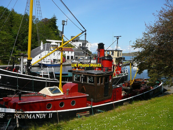 Photo 6"x4" Old boats moored in the dock at Crinan Crinan c2011