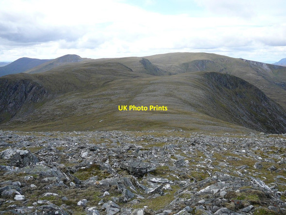 Photo 6"x4" View west from Carn Gorm Coire Beithe Beag c2011