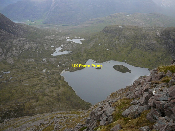 Photo 6"x4" Loch an Eoin from the summit of Maol Chean-dearg Loch na Craoibhe-caorainn c2011