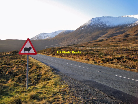Photo 6"x4" A87 and the Red Cuillin Luib c2011