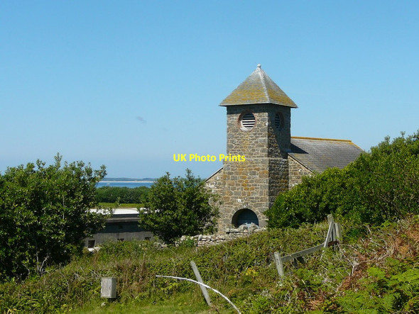 Photo 6"x4" The church at St Agnes Hugh Town c2011