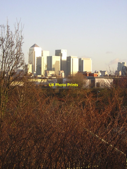 Photo 6"x4" Looking towards Canary Wharf from South Bermondsey Deptford\/TQ3677 c2011