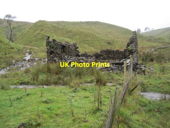 Photo 6"x4" Ruin, Spoil Heaps and Old Mine working near Tynehead Crossgill\/NY7440 c2011