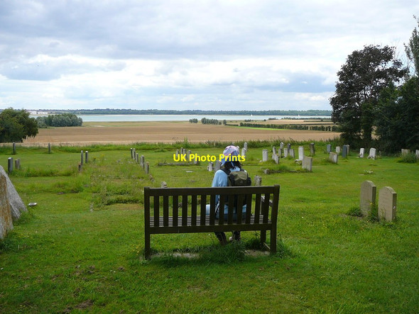Photo 6"x4" A seat with a view Erwarton c2011