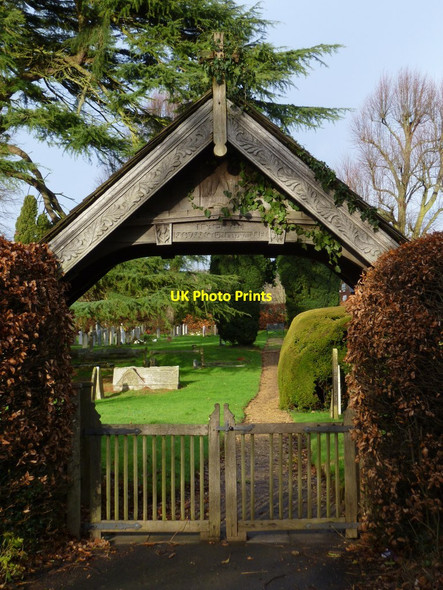 Photo 6"x4" Entrance to the cemetery at Rogate Rogate c2011