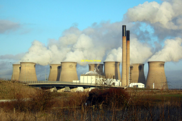 Photo 6"x4" Ferrybridge Power Station from Holmfield Lane Knottingley c2011