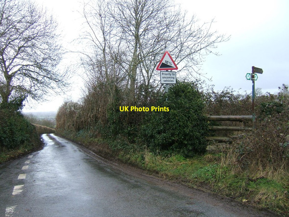 Photo 6"x4" The Jubilee Way recreational path crossing Mumbleys Lane Thornbury\/ST6490 c2011