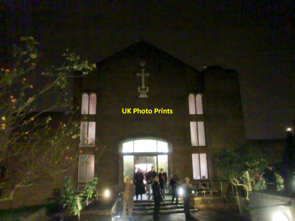 Photo 6"x4" Just after Midnight Christmas 2011, St Thomas's Church Southgate\/TQ3094 c2011