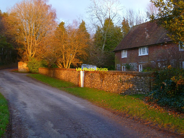 Photo 6"x4" House on Locksash Lane West Marden c2011