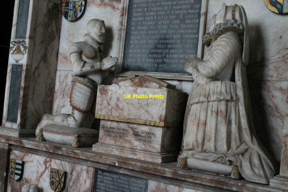 Photo 6"x4" Tomb of William Heneage and wives, Hainton church Hainton c2011