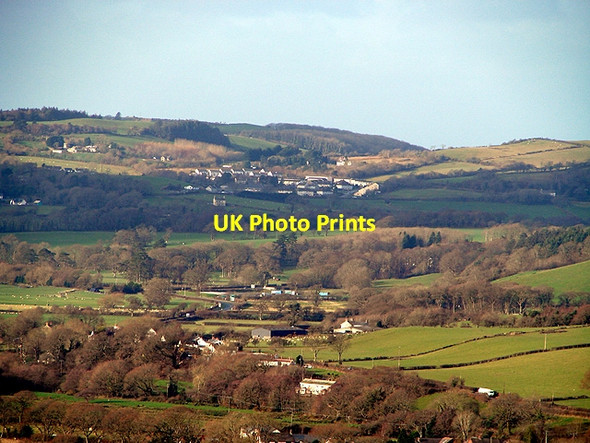 Photo 6"x4" A view over Blaengeuffordd towards Commins Coch Capel Bangor c2012