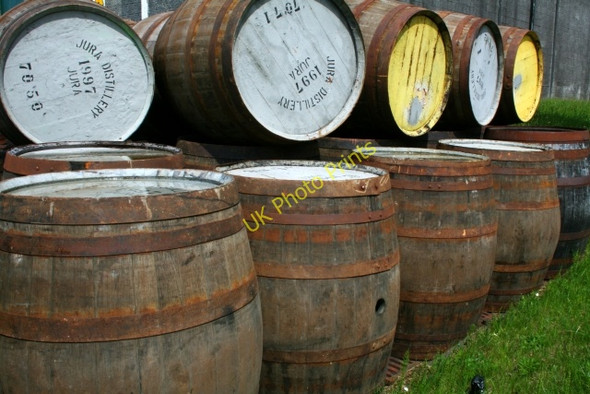 Photo 6"x4" Whisky Barrels - Jura Craigenhouses c2008