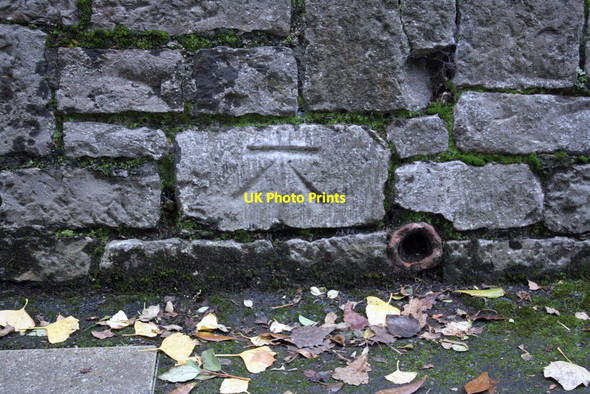 Photo 6"x4" Benchmark on wall of #7 Howell Road Exeter c2011