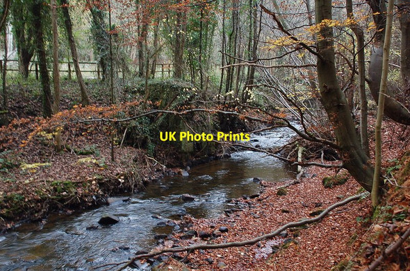 Photo 6"x4" Remains of a dam at Stobsmill Gunpowder Works Arniston\/NT3461 c2011