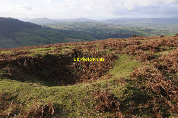 Photo 6"x4" Quarrying hole, Garway Hill White Rocks c2012