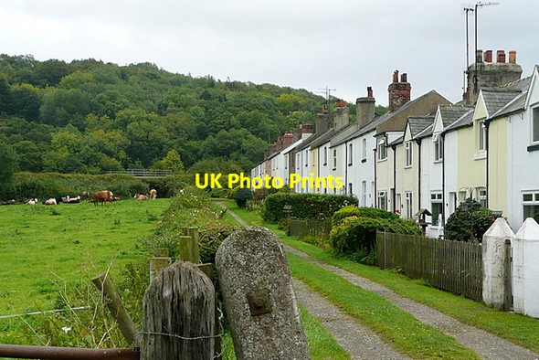 Photo 6"x4" Railway cottages Esk Valley c2011