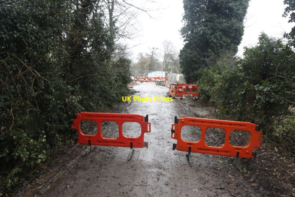 Photo 6"x4" Barriers in the road Lower Basildon c2012