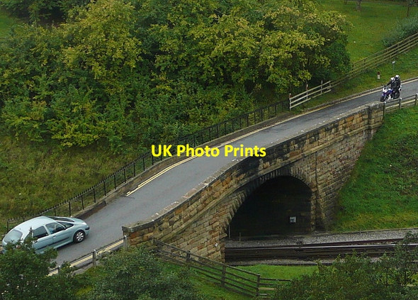 Photo 6"x4" Give way on Cow Wath Bank Goathland c2011