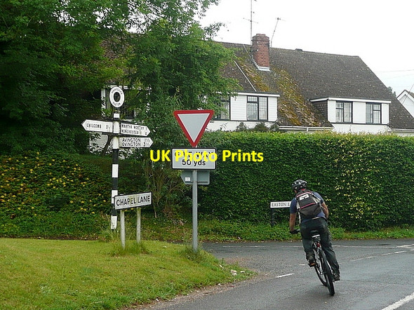 Photo 6"x4" Easton Lane and Chapel Lane Easton\/SU5132 c2011