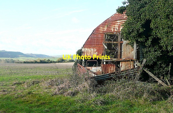 Photo 6"x4" View from the bridleway Kingsclere c2011