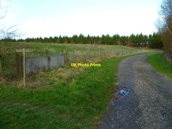 Photo 6"x4" Path sign at corner of reservoir east of Bosham Fishbourne\/SU8304 c2012