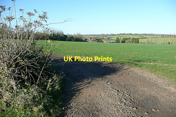 Photo 6"x4" Towards Freemantle Farm North Oakley c2011