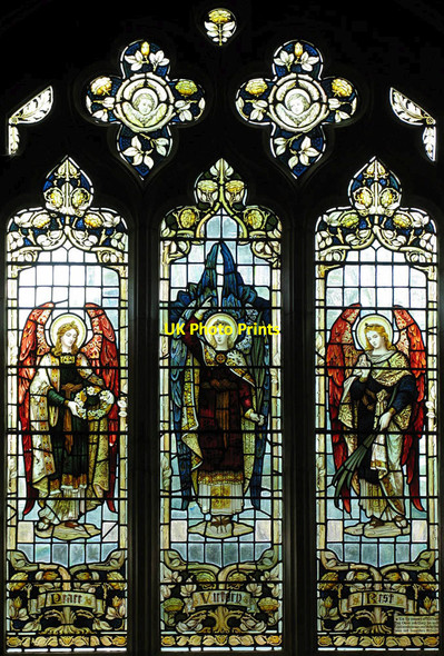 Photo 6"x4" St John, Finchingfield - Stained glass window Finchingfield c2007