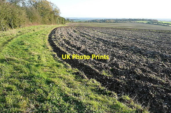 Photo 6"x4" Footpath on For Down North Oakley c2011